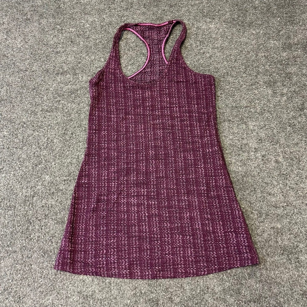 Lululemon Tank Top Womens Size 4 Purple Space Dye Racerback Athletic Yoga Shirt